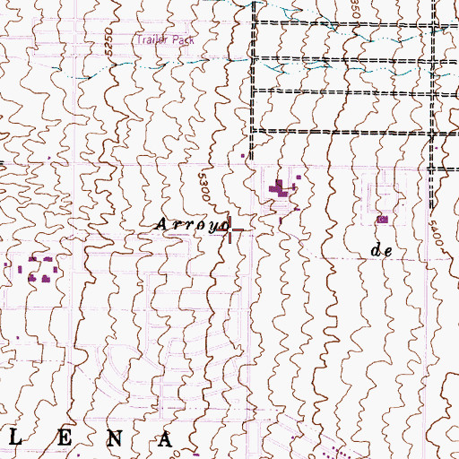 Topographic Map of Hope Christian School, NM