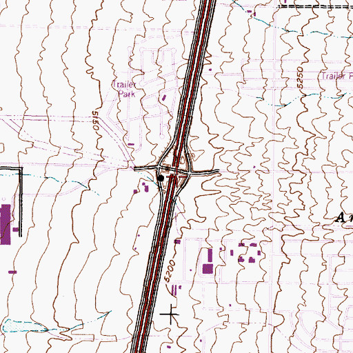 Topographic Map of Hope Christian Elementary, NM