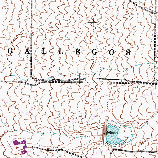 Topographic Map of Heritage Hills Park, NM