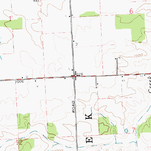 Topographic Map of Uno Post Office (historical), OH