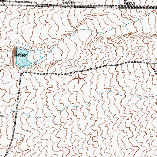 Topographic Map of Hubert H Humphrey Elementary, NM