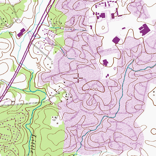 Topographic Map of Julia Brown Montessori School, MD