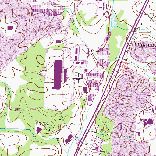 Topographic Map of American Cities Post Office, MD