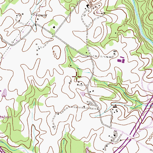 Topographic Map of Murray Hill Middle School, MD