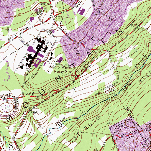 Topographic Map of Interchange 44, NJ