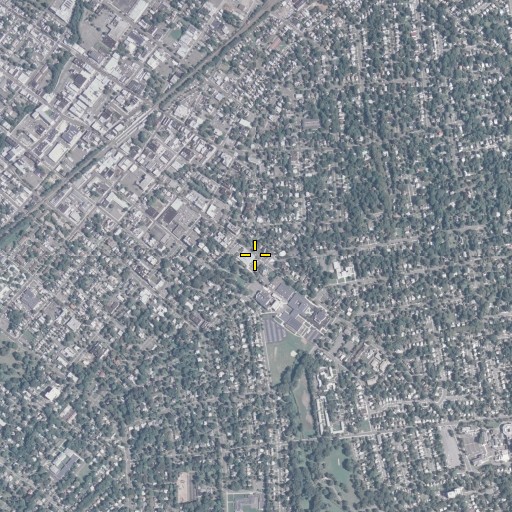 Aerial/Satellite Image of Plainfield Public Library, NJ