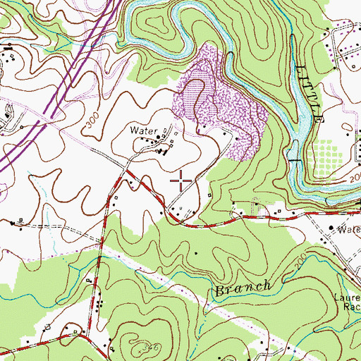 Topographic Map of Forest Ridge Elementary School, MD