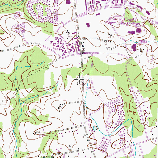 Topographic Map of Mount Pisgah AME Church, MD