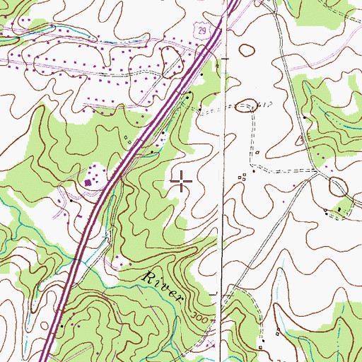 Topographic Map of The Young School, MD