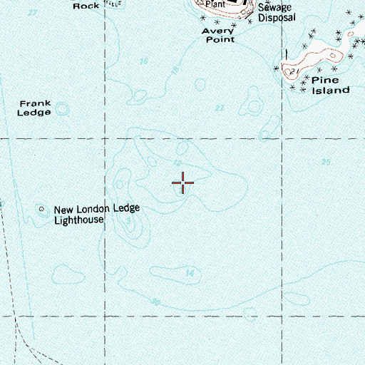 Topographic Map of Black Ledge, CT