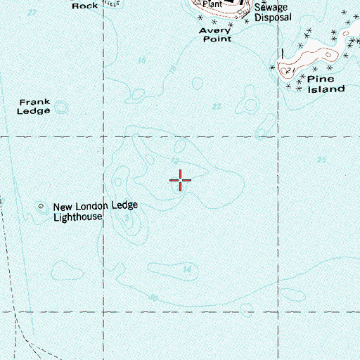 Topographic Map of Black Ledge, CT
