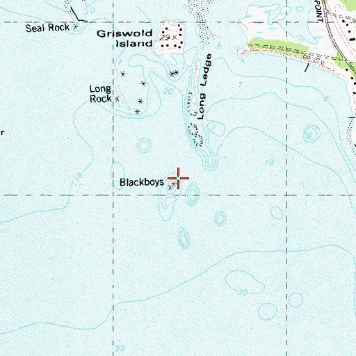 Topographic Map of Blackboys, CT
