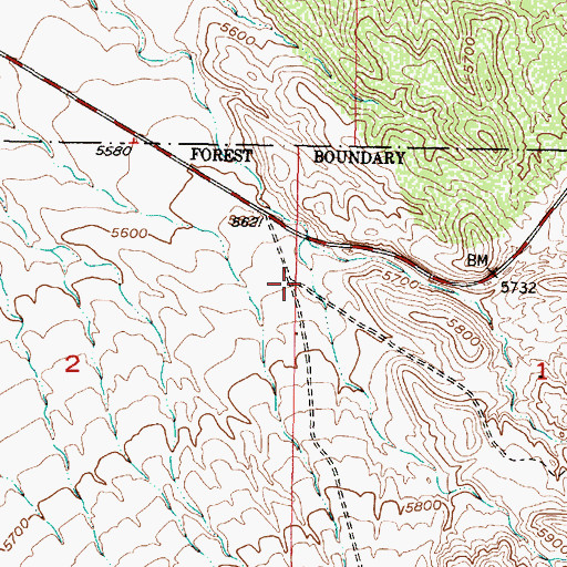 Topographic Map of Strip Mine Trailhead, NM