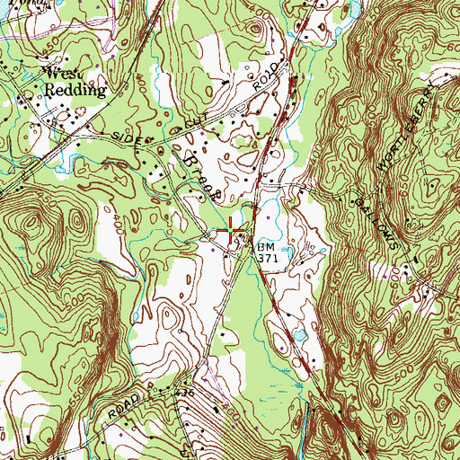 Topographic Map of Blackmans Pond Brook, CT