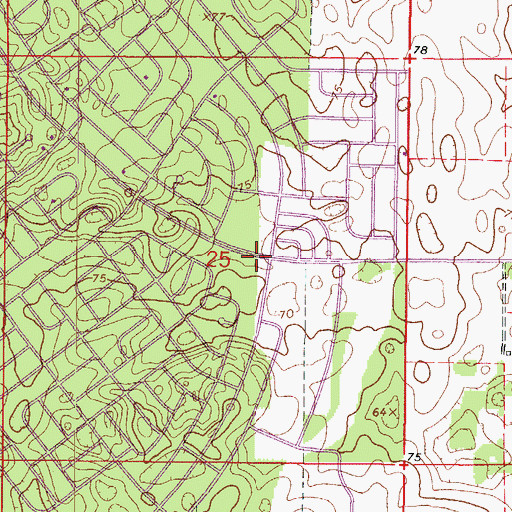 Topographic Map of First Baptist Church/Primera Iglesia Bautista, FL
