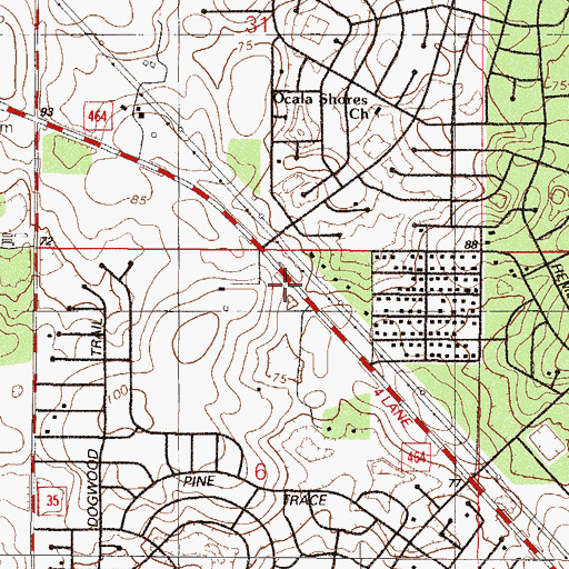 Topographic Map of Maricamp Road Branch Post Office, FL