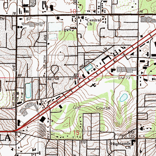 Topographic Map of Montessori PreSchool, FL