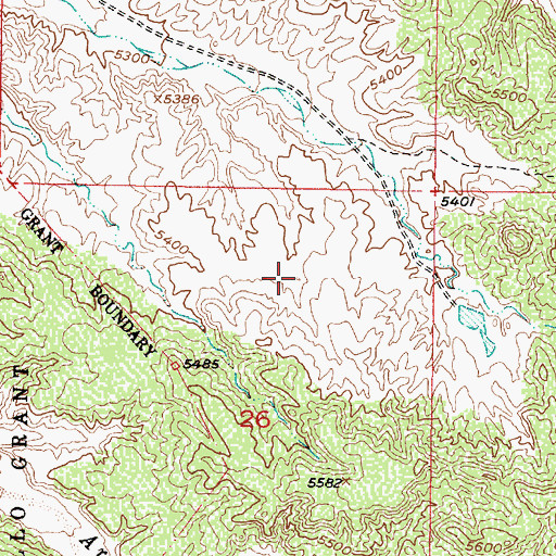 Topographic Map of Sundance Mesa, NM