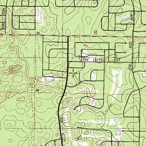 Topographic Map of Kingdom Hall of Jehovahs Witnesses, FL