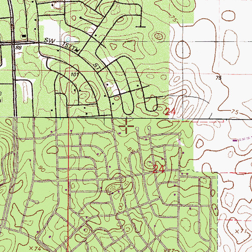 Topographic Map of Faith Christian School, FL