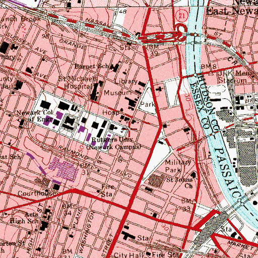 Topographic Map of Management Education Center, NJ