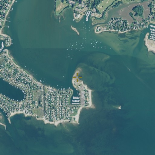 Aerial/Satellite Image of Bluff Point, CT