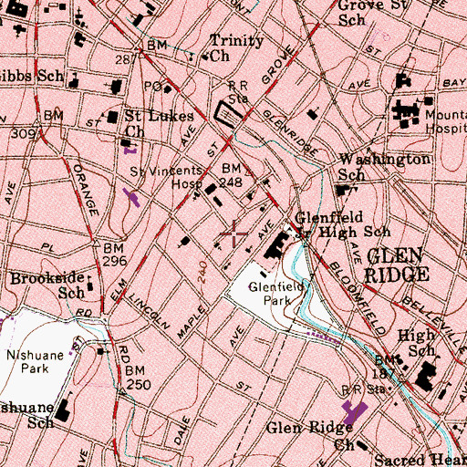 Topographic Map of New Jerusalem Holiness Church, NJ