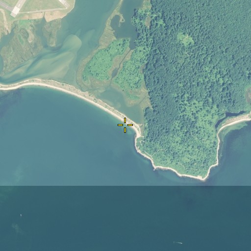 Aerial/Satellite Image of Bluff Point Beach, CT