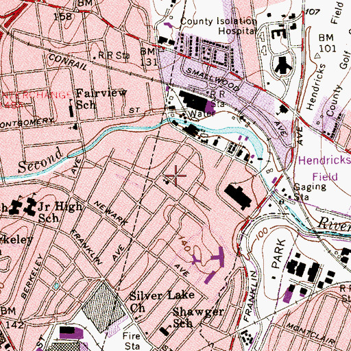 Topographic Map of Christian Apostolic Church, NJ