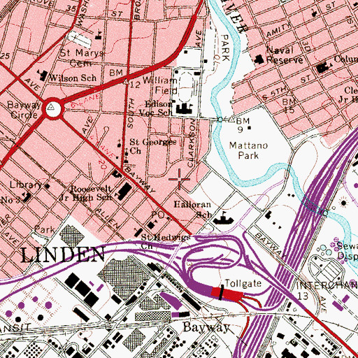 Topographic Map of Mravlag Manor, NJ