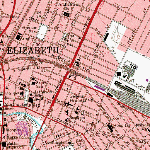 Topographic Map of Mount Zion Chapel, NJ