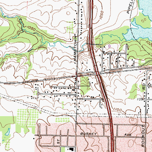 Topographic Map of Sherman Post Office (historical), OH
