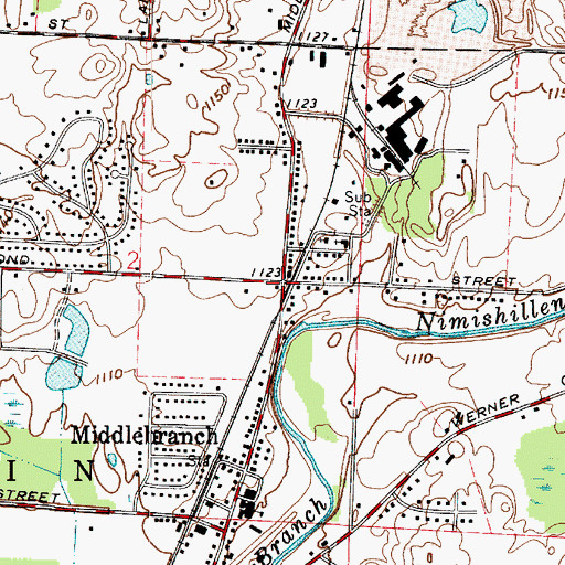 Topographic Map of Oval City Post Office (historical), OH