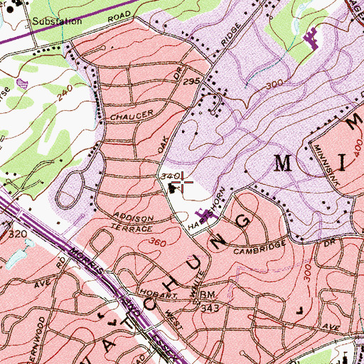 Topographic Map of The Church of Jesus Christ of Latter Day Saints, NJ