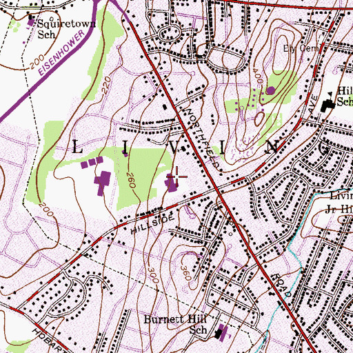 Topographic Map of West Essex Hospital, NJ