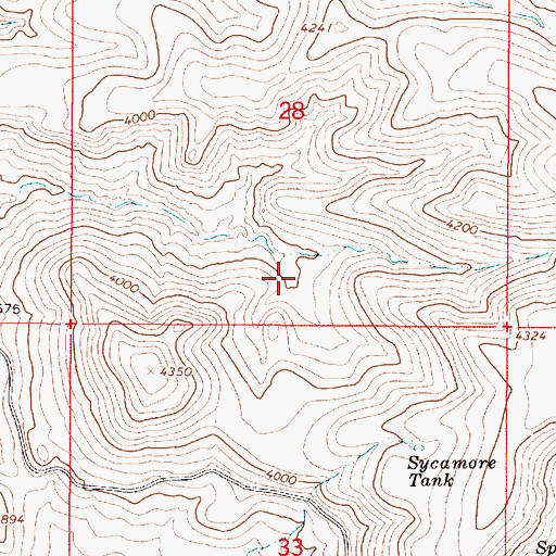 Topographic Map of Pequeo Tank, AZ