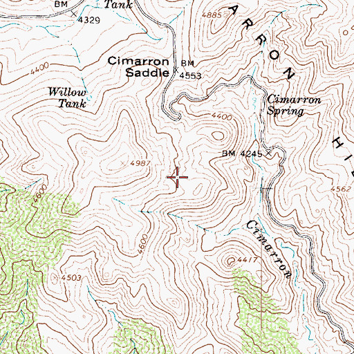 Topographic Map of Kiki Tank, AZ