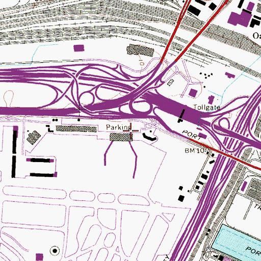 Topographic Map of North Terminal, NJ