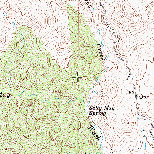 Topographic Map of Trail Tank, AZ