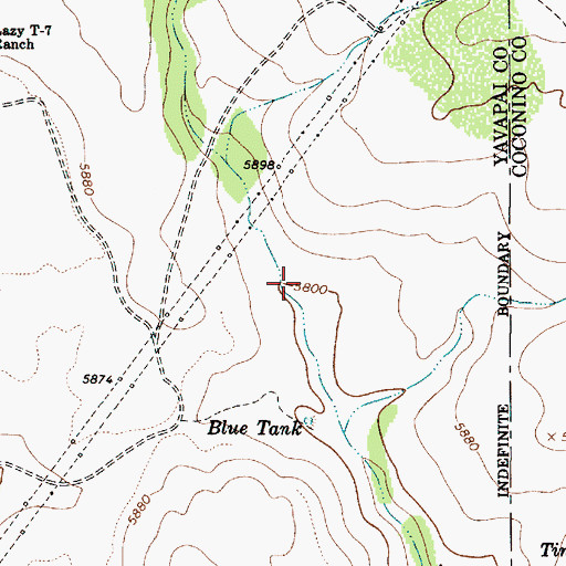 Topographic Map of Herbies Tank, AZ