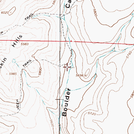 Topographic Map of Peak Tank, AZ
