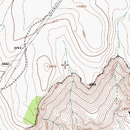 Topographic Map of Charleys Tank, AZ