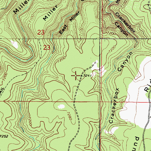 Topographic Map of OSO Tank, AZ