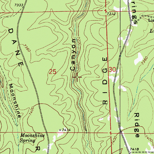 Topographic Map of Schneider Spring, AZ