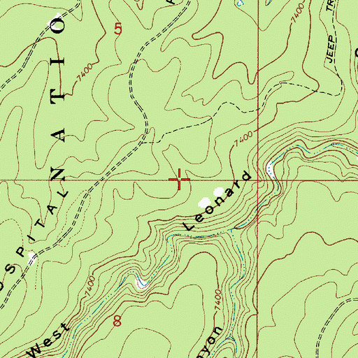 Topographic Map of Bench Tank, AZ