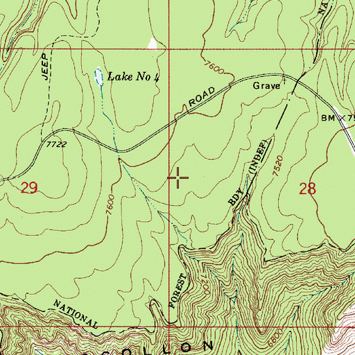 Topographic Map of Tonto Tank, AZ