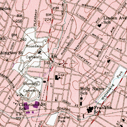 Topographic Map of Church of the Redeemer, NJ