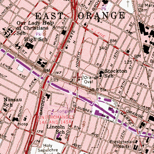 Topographic Map of Faith Church, NJ