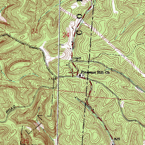 Topographic Map of Feightner Post Office (historical), OH