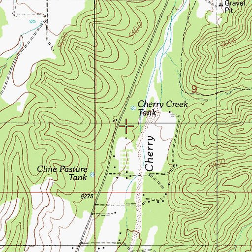Topographic Map of Mexican Hat Tank, AZ